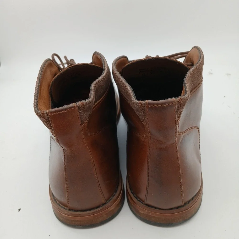 Call‎ It Spring Mens Leather Chukka Chelsea Boots Ankle Brown Lace Up Shoes 11